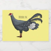 Blauer Cartoon Lebensmitteletikett (Einzelnes Label)