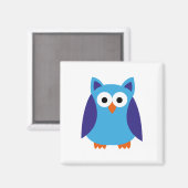 Blauer Cartoon Magnet (Vorderseite/Rückseite)