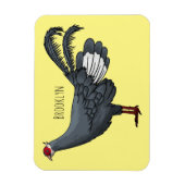 Blauer Cartoon Magnet (Vertikal)