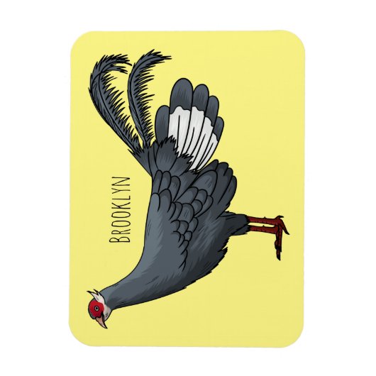 Blauer Cartoon Magnet (Vertikal)