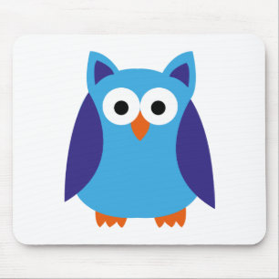 Blauer Cartoon Mousepad