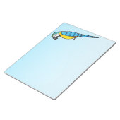 Blauer Cartoon Notizblock (angewinkelt)