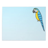 Blauer Cartoon Notizblock (Vorderseite)