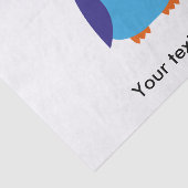 Blauer Cartoon Seidenpapier (Ausschnitt)