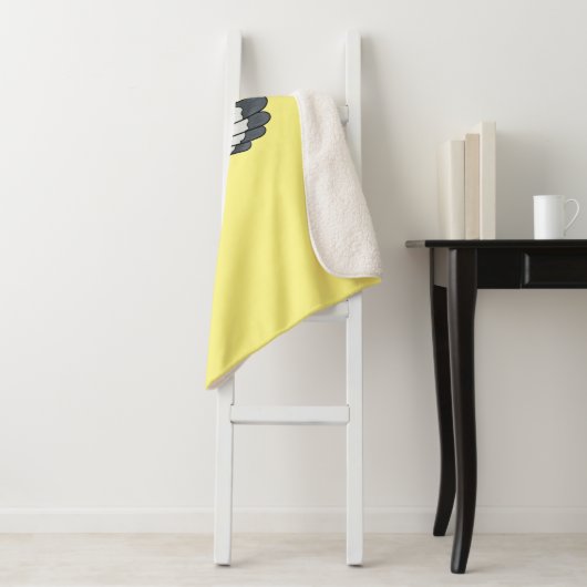 Blauer Cartoon Sherpadecke (Beispiel)