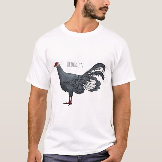Blauer Cartoon T-Shirt (Vorderseite)