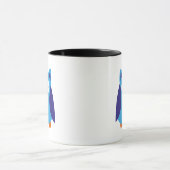 Blauer Cartoon Tasse (Zentrum)