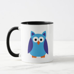 Blauer Cartoon Tasse