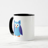 Blauer Cartoon Tasse (Vorderseite Links)