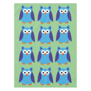 Blauer Cartoon Tischdecke