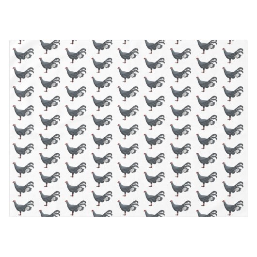 Blauer Cartoon Tischdecke (Vorderseite (Horizontal))