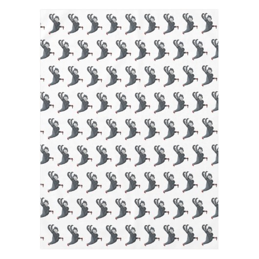 Blauer Cartoon Tischdecke (Vorderseite)