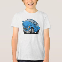 Blauer Cartoon-Wagen