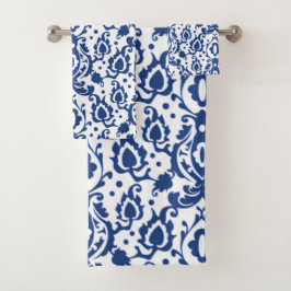 Blauer Casbah marokkanischer Wellness-Center Badhandtuch Set