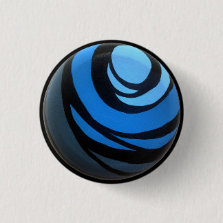 Blauer Chakra Knopf Button