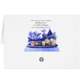 BLAUER CHARIOT VON SCHWANKEN UND KUPCAKES VATERTAG (Rückseite Horizontal)