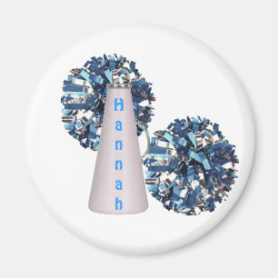 Blauer Cheerleader-Magnet Magnet