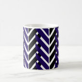 Blauer Chevron Kaffeetasse (Mittel)