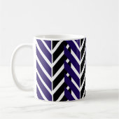 Blauer Chevron Kaffeetasse (Links)