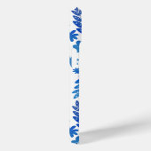 Blauer China, Blütenmuster und Monogramm Case-Mate iPhone Hülle (Rückseite / Rechts)