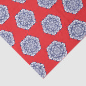 Blauer China Stil mit Kreaturen Seidenpapier (Detail)