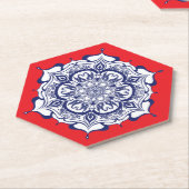 Blauer China Stil mit Kreaturen Untersetzer (angewinkelt)