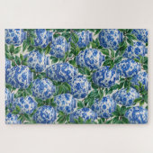 Blauer chinesischer Porzellan-Ginger-Topf Puzzle (Horizontal)