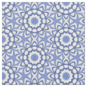 Blauer Chinoiserie-Kreissäger Stoff (Nahaufnahme)