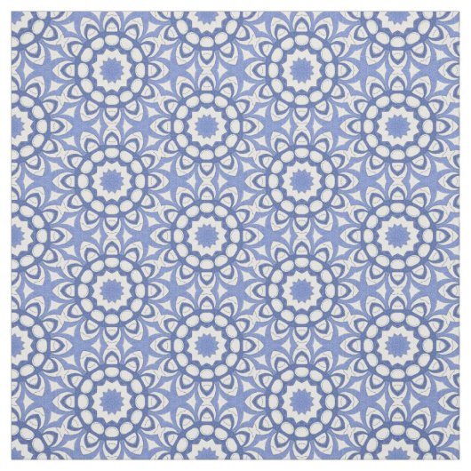Blauer Chinoiserie-Kreissäger Stoff (Muster)