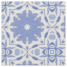 Blauer Chinoiserie viereckiger Dekorator Fabric