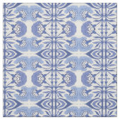 Blauer Chinoiserie Wiederholungs-Muster Dekoration Stoff (Muster)