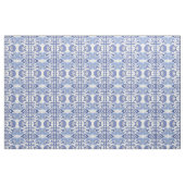 Blauer Chinoiserie Wiederholungs-Muster Dekoration Stoff (Fat Quarter (45,7 x 55,9 cm))