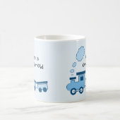 Blauer Choo Choo Zug Kaffeetasse (Mittel)