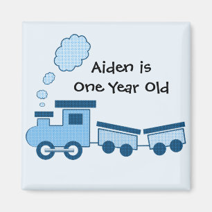 Blauer Choo Choo Zug Magnet