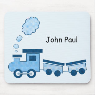 Blauer Choo Choo Zug Mousepad