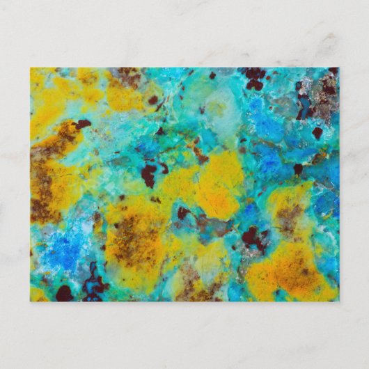 Blauer Chrysocolla-Jasper Postkarte (Vorderseite)