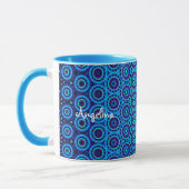 Blauer Circle Design Tasse (Links)