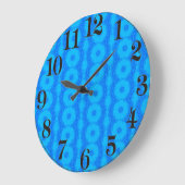 Blauer Circle Material Design für die Acrylwand-Uh Große Wanduhr (Winkel)