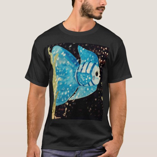 Blauer Clownfisch T-Shirt (Vorderseite)