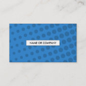 blauer Code des Halbtonbild QR Visitenkarte (Rückseite)