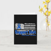 Blauer Colon Cancer Support Unit Flag Blauer Colon Karte (Gelbe Blume)