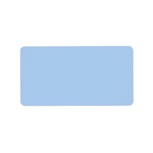 Blauer Cornflower Blau Farbe Adressaufkleber (Vorne)