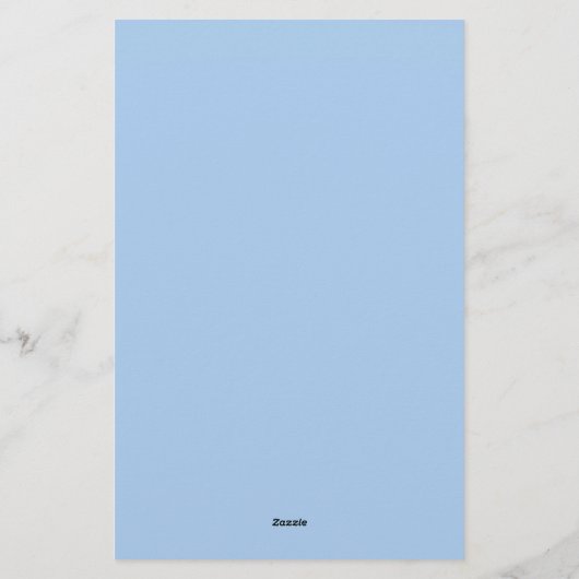 Blauer Cornflower Blau Farbe Briefpapier (Rückseite)