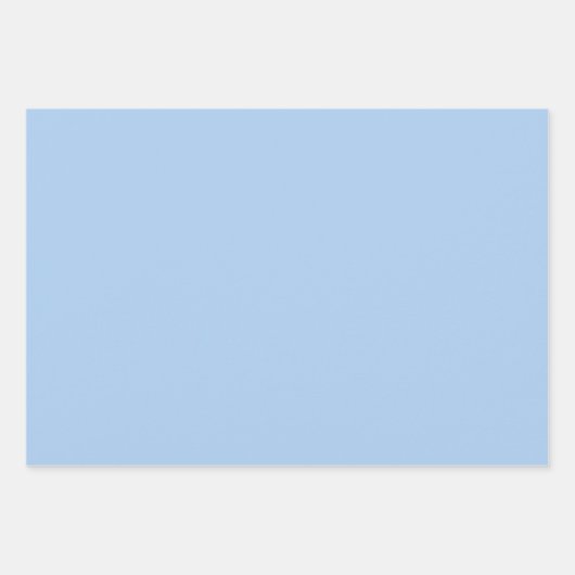 Blauer Cornflower Blau Farbe Geschenkpapier Set (Vorderseite 3)