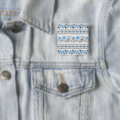 Blauer Cornflower-Kreuzstich-Design Button (Beispiel)