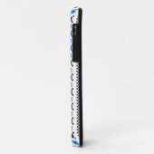 Blauer Cornflower-Kreuzstich-Design Case-Mate iPhone Hülle (Hinten/Links)
