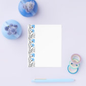 Blauer Cornflower-Kreuzstich-Design Flyer (Einzeln)