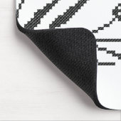 Blauer Cornflower-Kreuzstich-Design Mousepad (Ecke)
