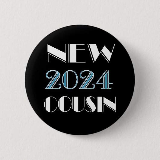 Blauer Cousin 2024 Button (Vorderseite)