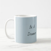 Blauer Creme Blumenhut Träumer Kaffeetasse (Links)
